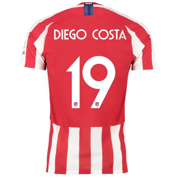 Tailandia Camiseta Atlético de Madrid NO.19 Diego Costa 2019 2020 Rojo